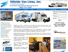 Tablet Screenshot of hillsidevanlines.com